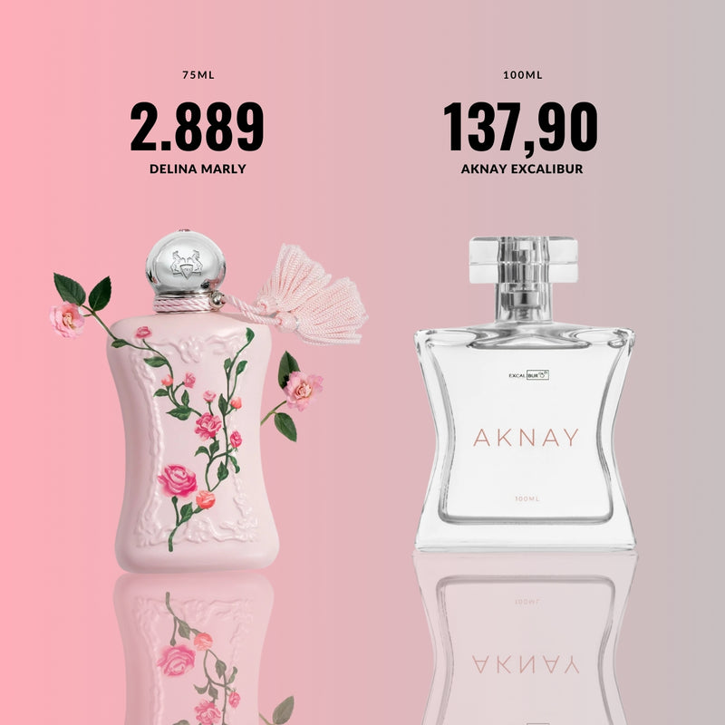 Perfume Aknay Flowers Excalibur – Contratipo Delina Marly Delina 100ml