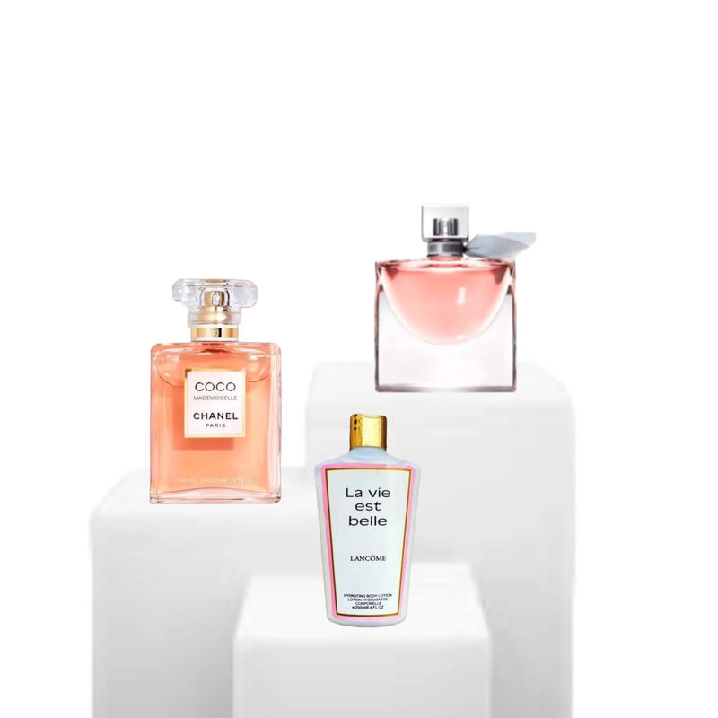 ( Coco Mademoiselle + La Vie ) Combo 100ml + Hidratante Brinde 250ml