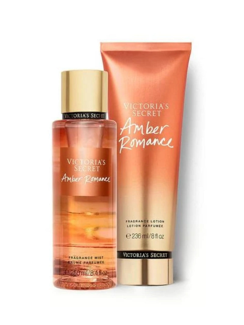 Kit Amber Romance 2 em 1 | Body Splash 250ml e Hidratante 236ml – Victoria`s Secret