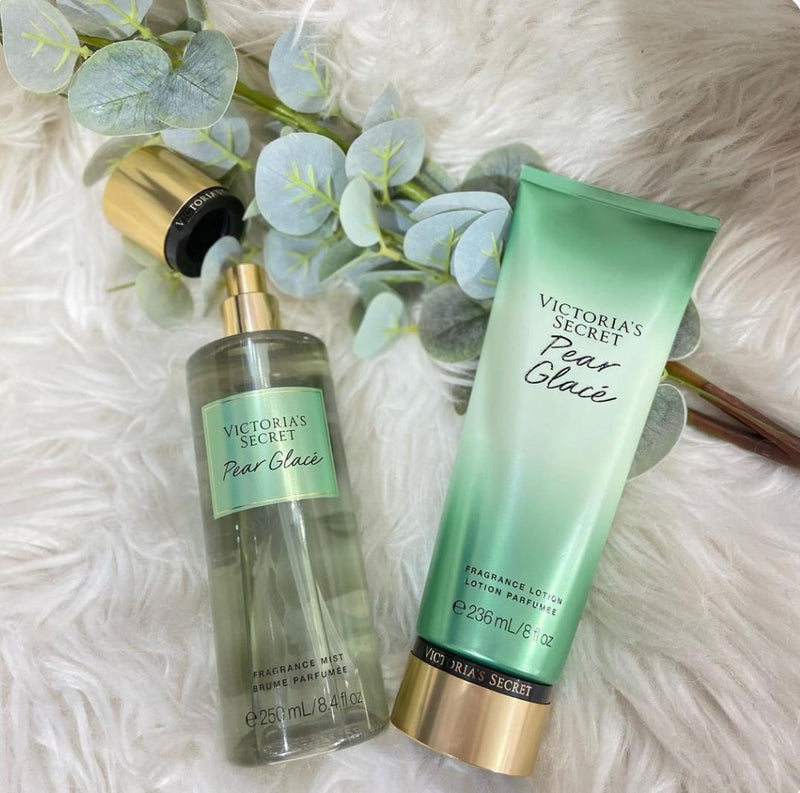 Kit Pear Glacé 2 em 1 | Body Splash 250ml e Hidratante 236ml – Victoria`s Secret