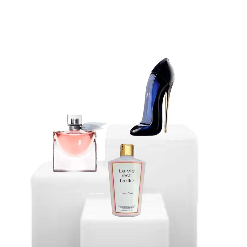 (La vie est belle e Good girl) 100 ml + Hidratante brinde 250ml [ Kit Feminino ]