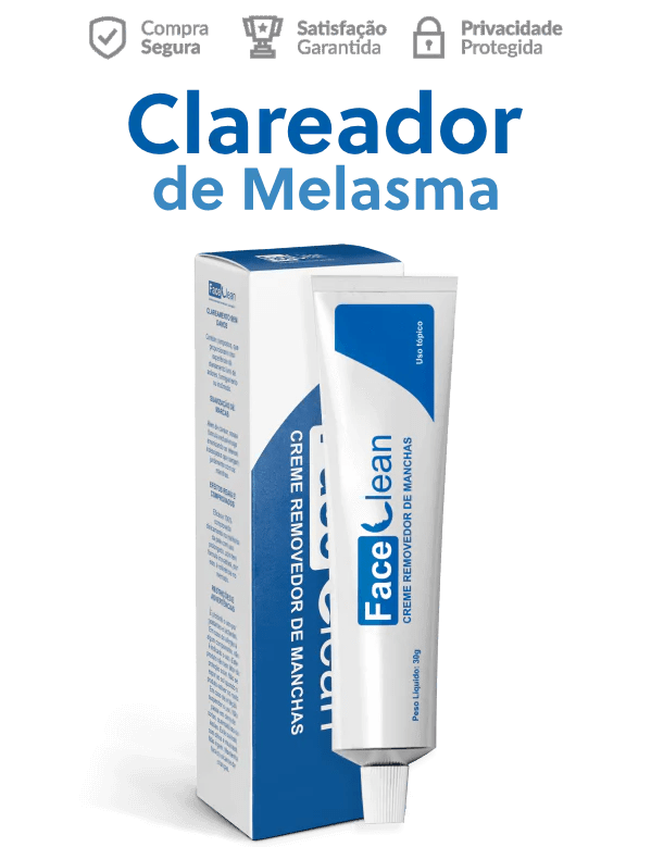 Face Clean Creme Clareador de Pele Contra Manchas e Melasma | Comprovado Dermatologicamente – original