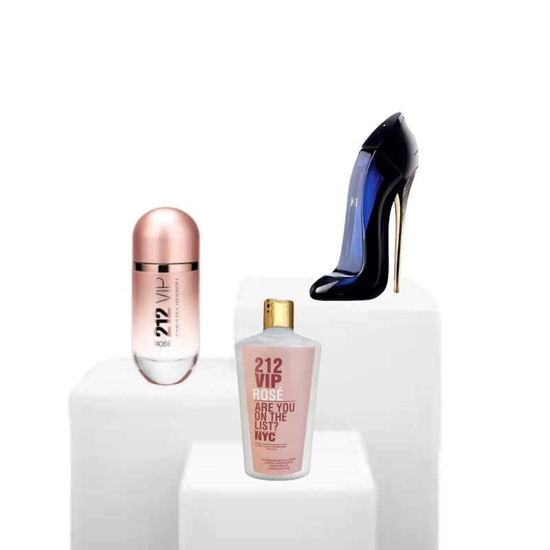 ( 212 Rose e Good Girl ) 100ml + Hidratante Brinde 250 ml | 212, Good Girl e Hidratante