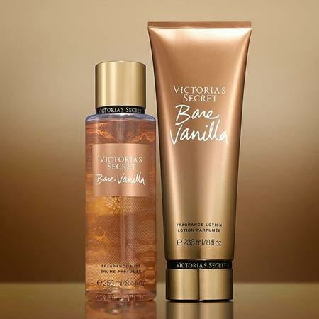 Kit Bare Vanilla | Body Splash 250ml e Hidratante 236ml – Victoria`s Secret