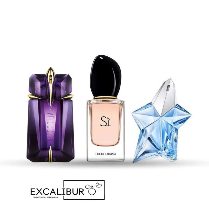 (Alien, Sí e Angel ) – 3 Perfumes encantadores femininos 100ml